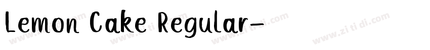 Lemon Cake Regular字体转换